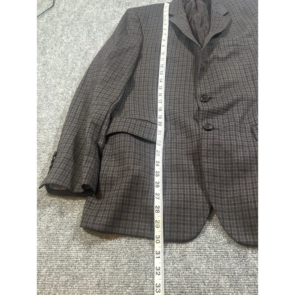 RALPH Ralph Lauren Men's 40R Plaid Multicolor Wool Blazer Slim Fit For Dillards